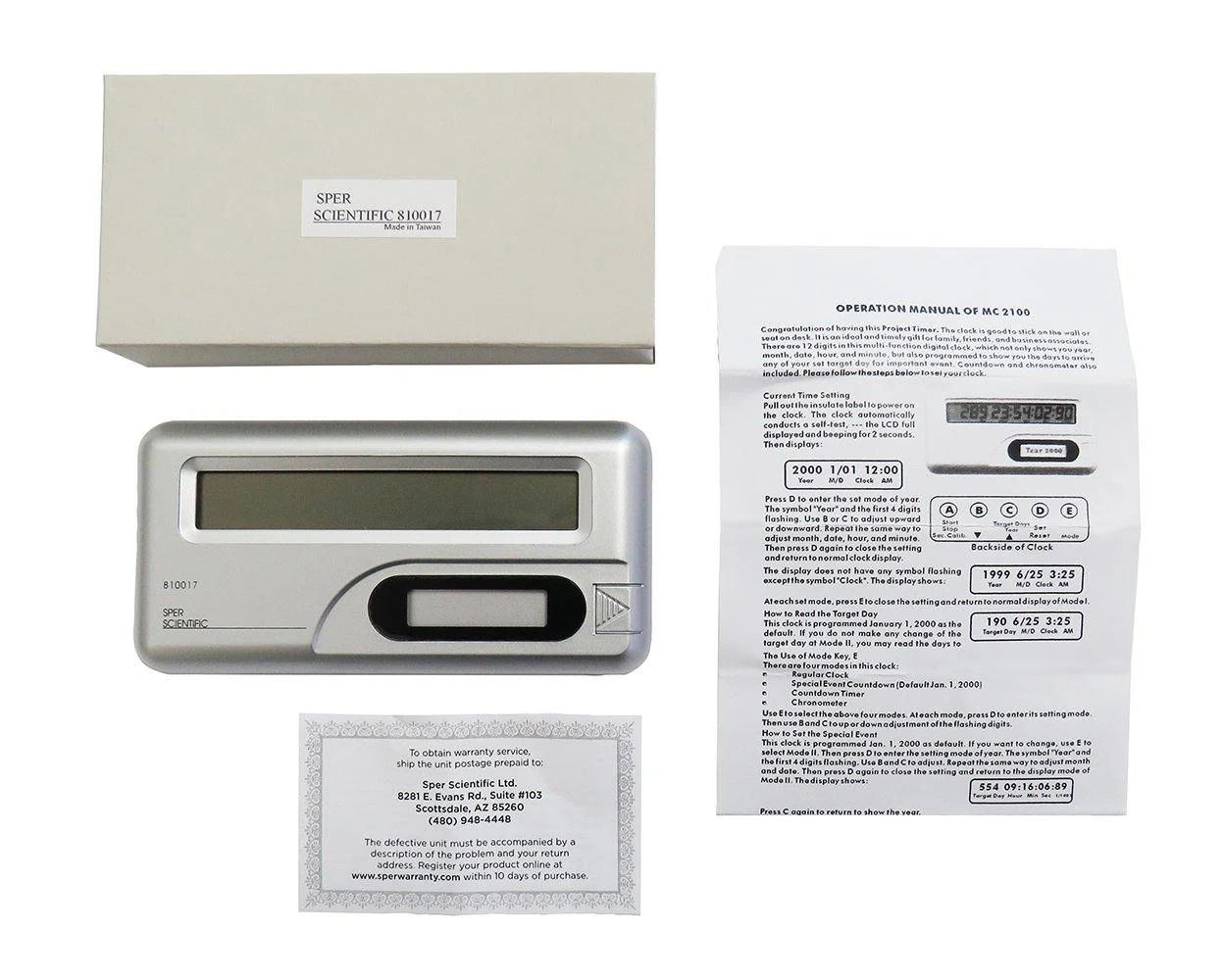 Long Range Digital Project Timer 810017 - Sper Scientific - Image 4 | Le Quoc Equipment