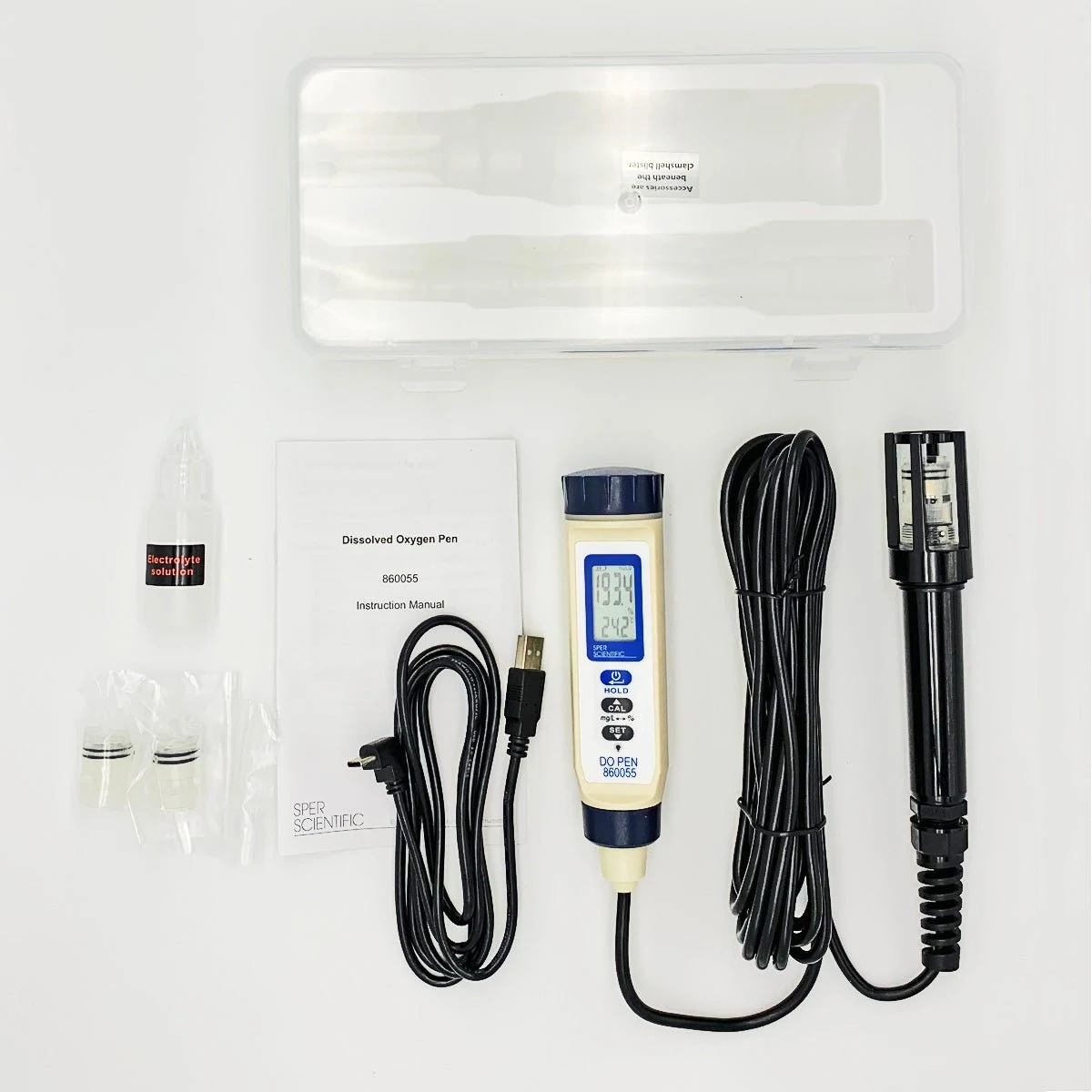 Rechargeable Dissolved Oxygen Pen with 5 Meter Cable 860055 - Sper Scientific - Image 4 | Le Quoc Equipment