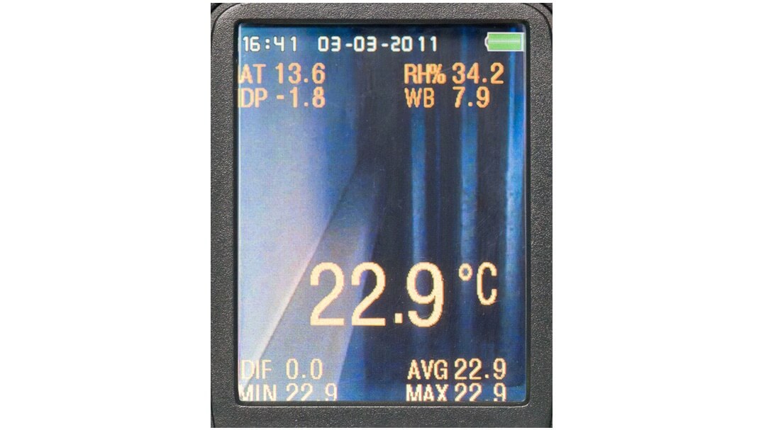 Camera đo nhiệt độ FIRT 1000 Datavision Geo-Fennel - Màn hình 1.