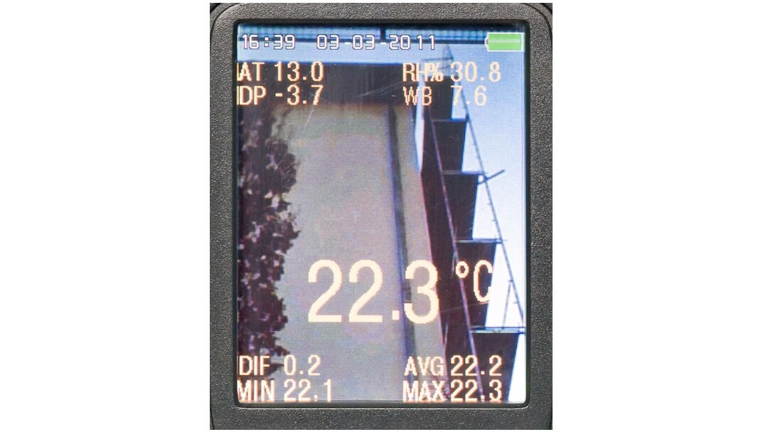 Camera đo nhiệt độ FIRT 1000 Datavision Geo-Fennel - Màn hình 5.