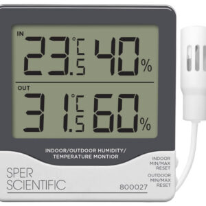 Đồng hồ đo nhiệt độ độ ẩm 800027 Sper Scientific