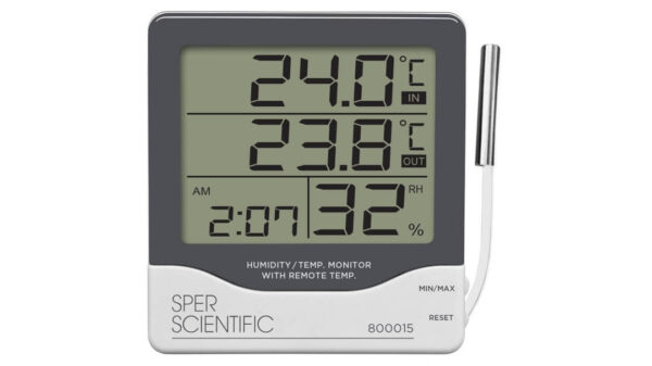 Đồng hồ nhiệt độ độ ẩm 800015 Sper Scientific.